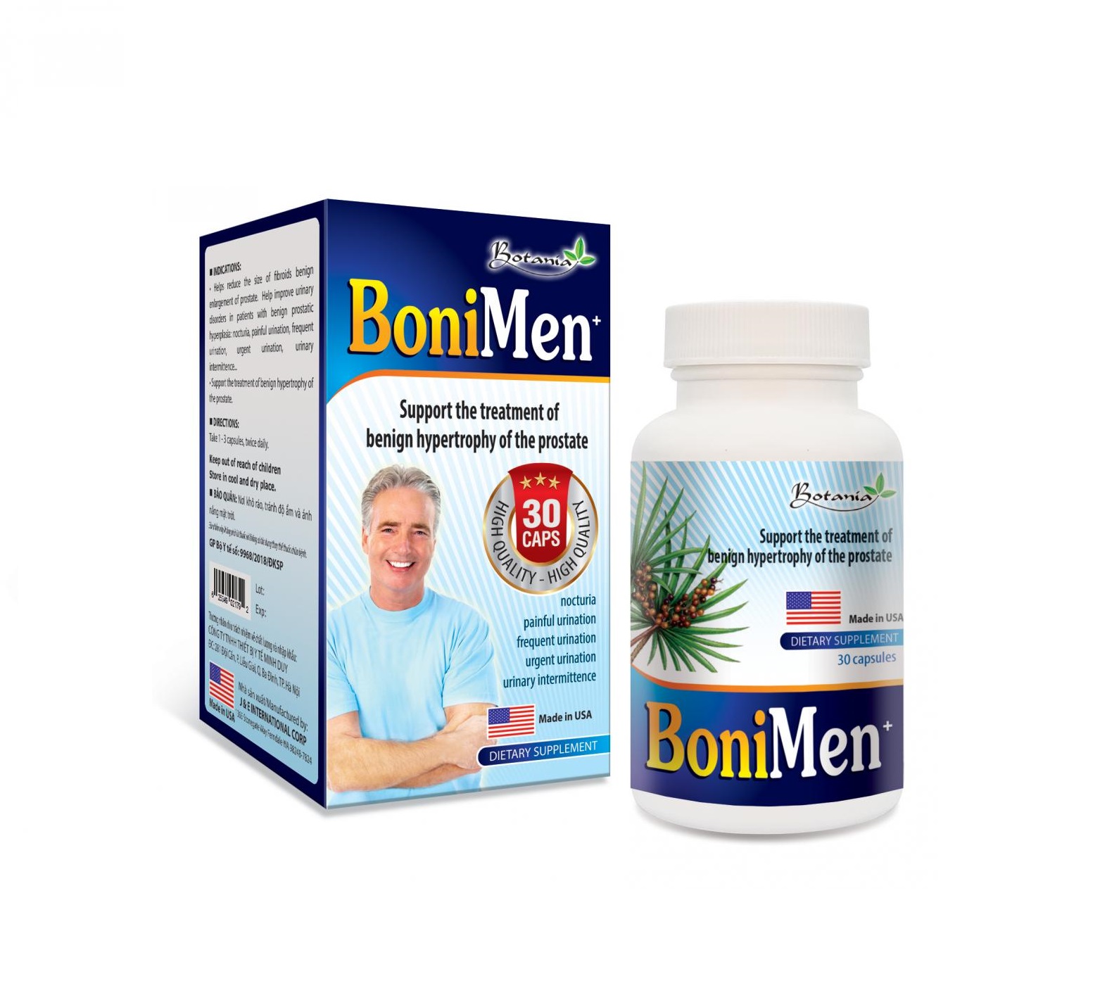 BoniMen (Hộp 30 viên) - Giảm phì đại tuyến tiền liệt [Boni men]