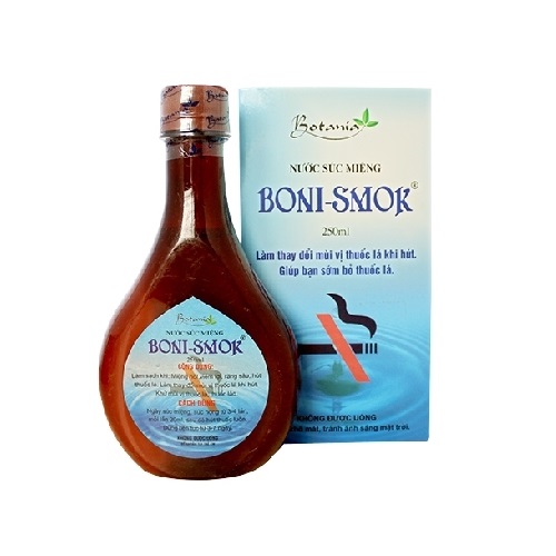 Nước súc miệng Boni Smok 250ml - Nước súc miệng cai thuốc lá [BoniSmok]