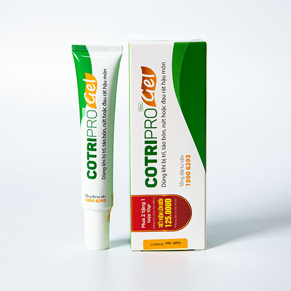 Cotripro Gel 25g - Kem bôi trĩ