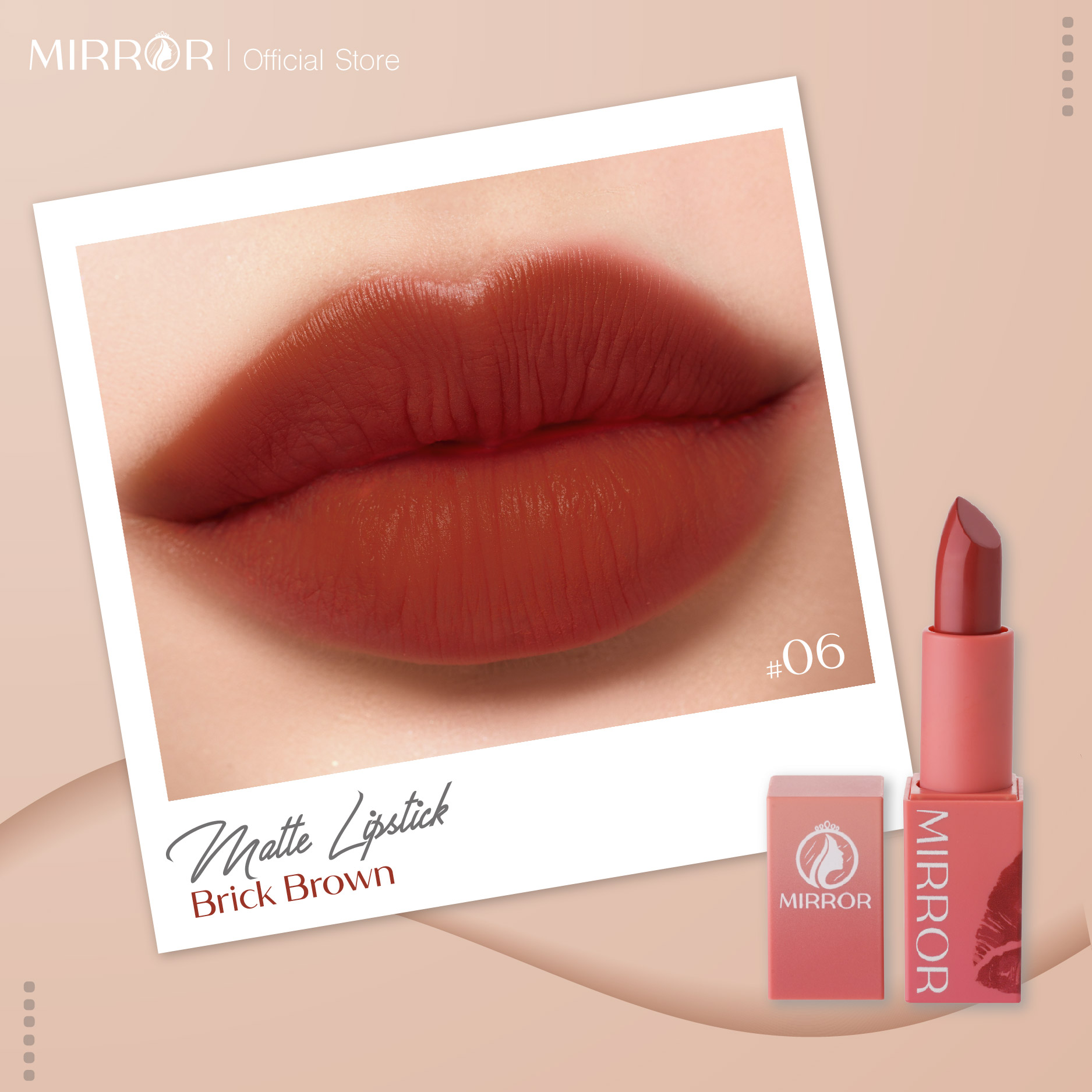 Son môi lì MIRROR Matte Lipstick 4g