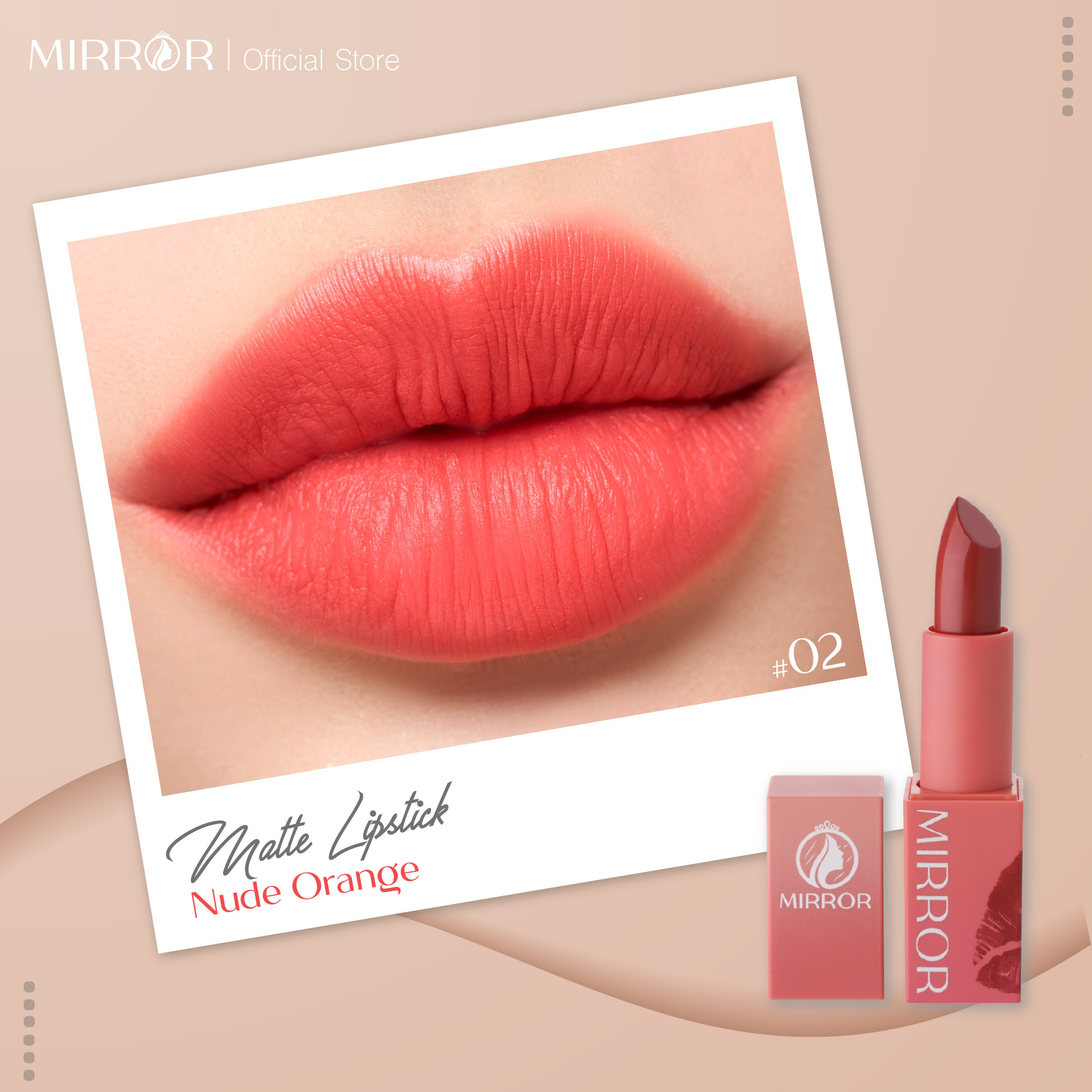 Son môi lì MIRROR Matte Lipstick 4g