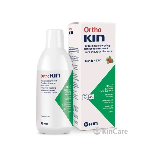 Ortho KIN 500ml - Nước súc miệng cho răng niềng, chỉnh nha [Orthokin, ortokin]