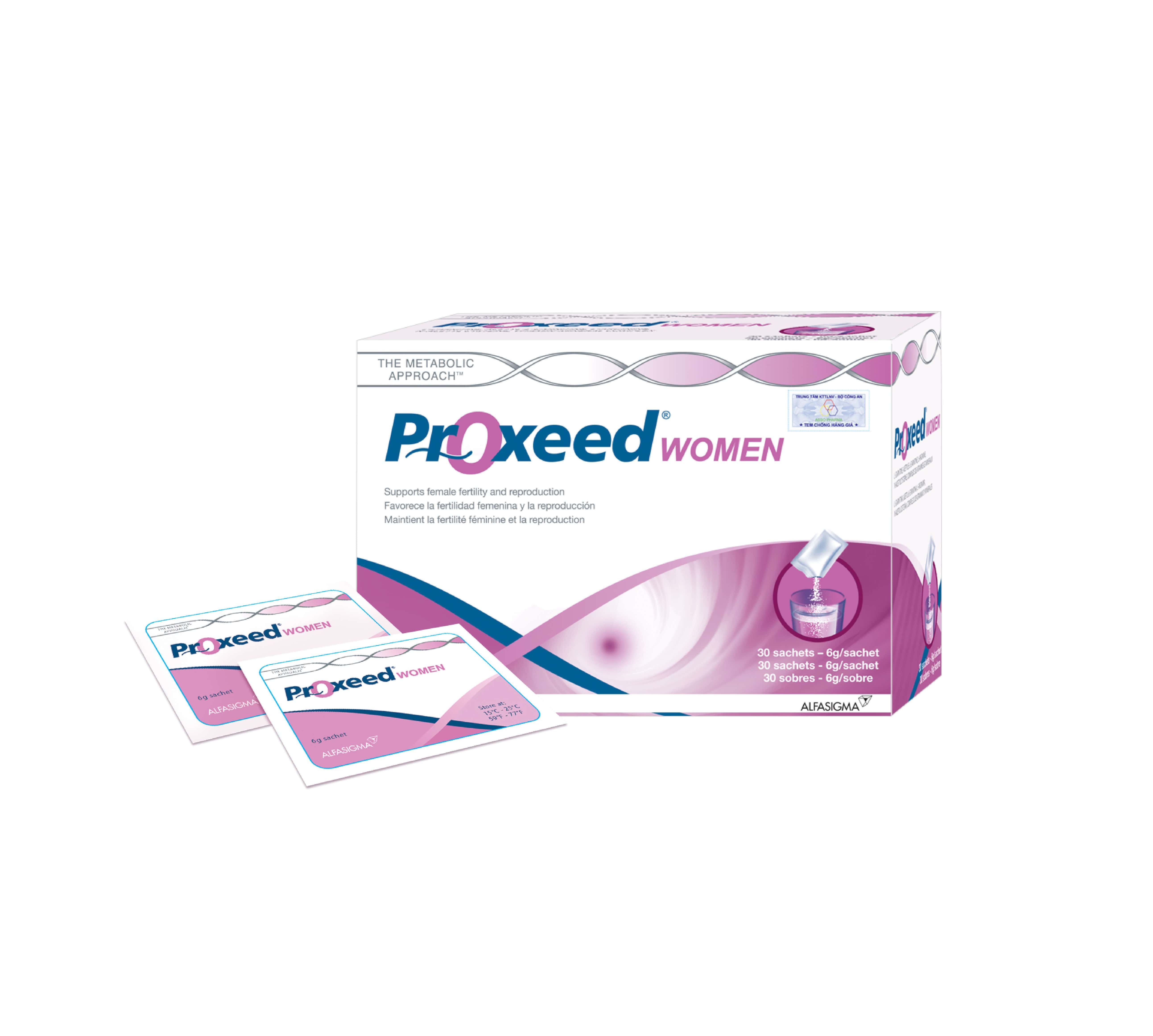 Proxeed Women - Bột uống bổ trứng, hỗ trợ vô sinh hiếm muộn ở nữ