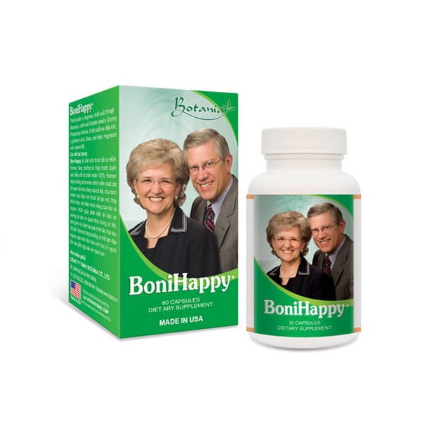 BoniHappy (Hộp 60 viên) - Giúp ngủ ngon, cải thiện trí nhớ [Boni happy]