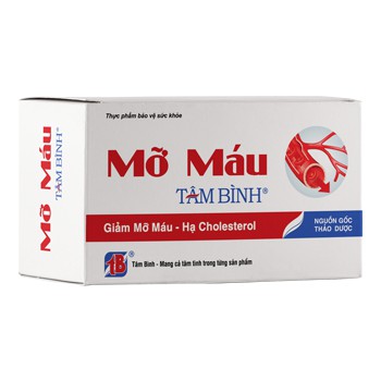 Viên uống Mỡ máu Tâm Bình (Hộp 60 viên) - Giúp giảm cholesterol