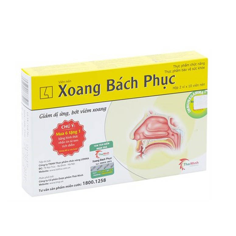 Viên uống Xoang Bách Phục (Hộp 20 viên) [Cota xoang, thông xoang tán]