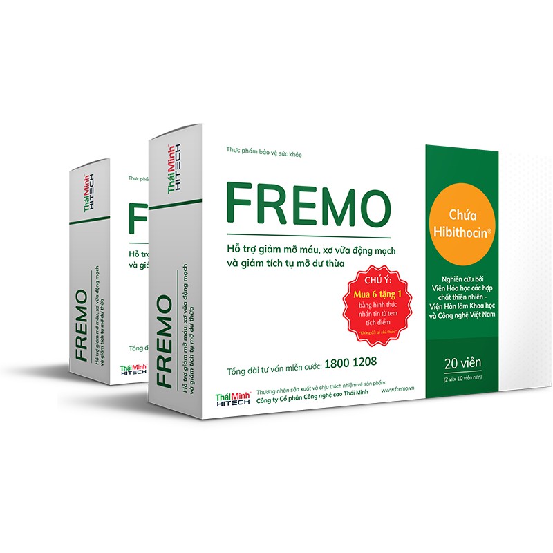 FREMO - Giảm mỡ máu, gan nhiễm mỡ