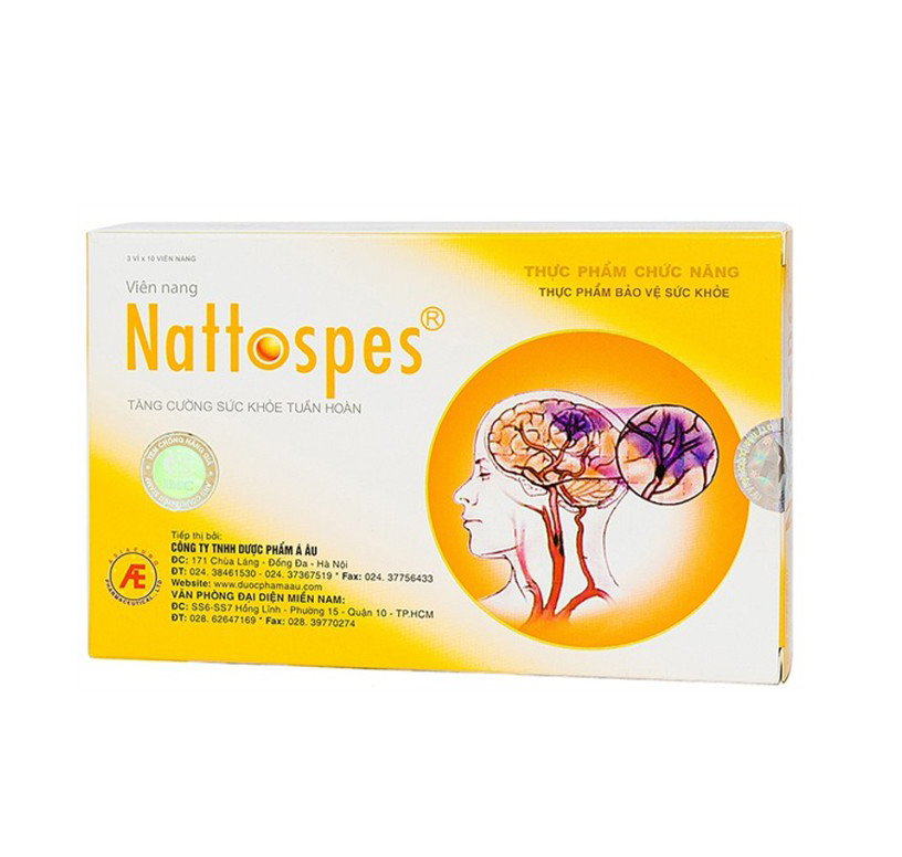 NATTOSPES - Phòng ngừa đột quỵ - Nattokinase - Natto enzym