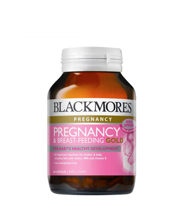 [Nhập khẩu chính hãng] Blackmores Pregnancy & Breast Feeding Gold - Vitamin, khoáng chất cho phụ nữ mang thai, blackmore