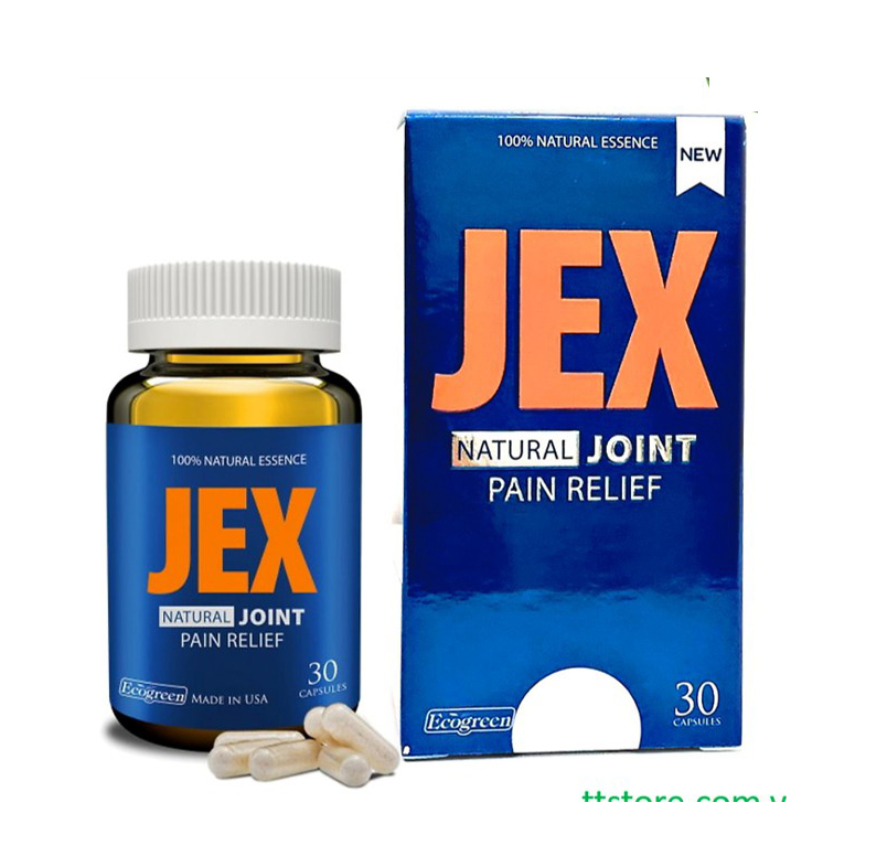 [Mẫu mới] Jex natural joint pain relief (Hộp 15, 30, 60 viên) - Viên uống bổ khớp [Jex max, glucosamine)