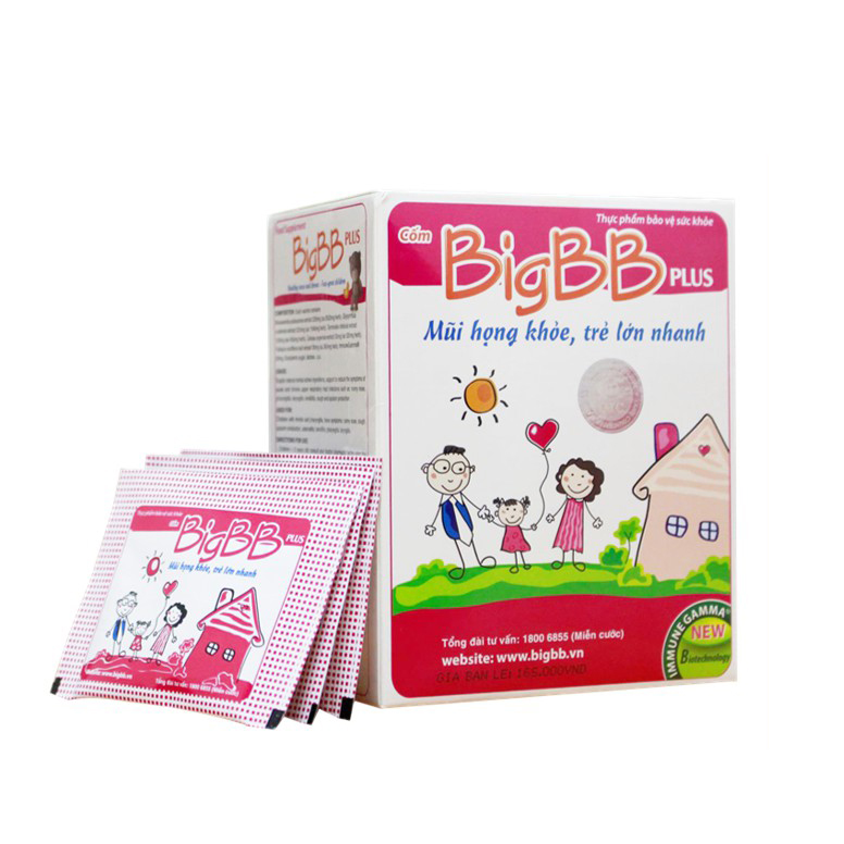 Cốm BigBB Plus (Hồng) - Mũi họng khỏe, trẻ lớn nhanh