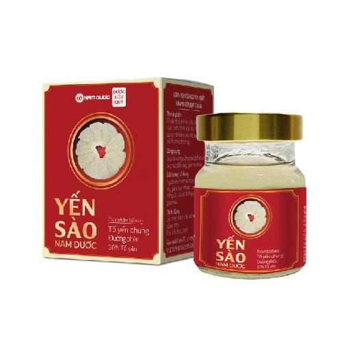 Yến sào Nam Dược (Lọ 70ml) (Tổ yến chưng hồng sâm, đông trùng, Tổ yến chưng đường phèn)