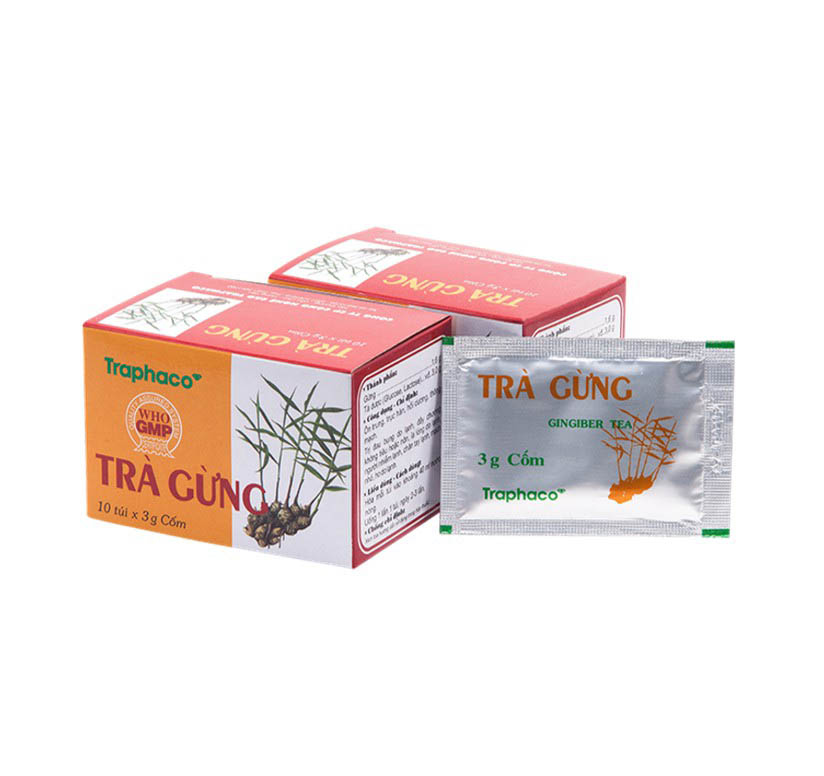 Trà gừng Traphaco (Hộp 10 túi) - Trapharco