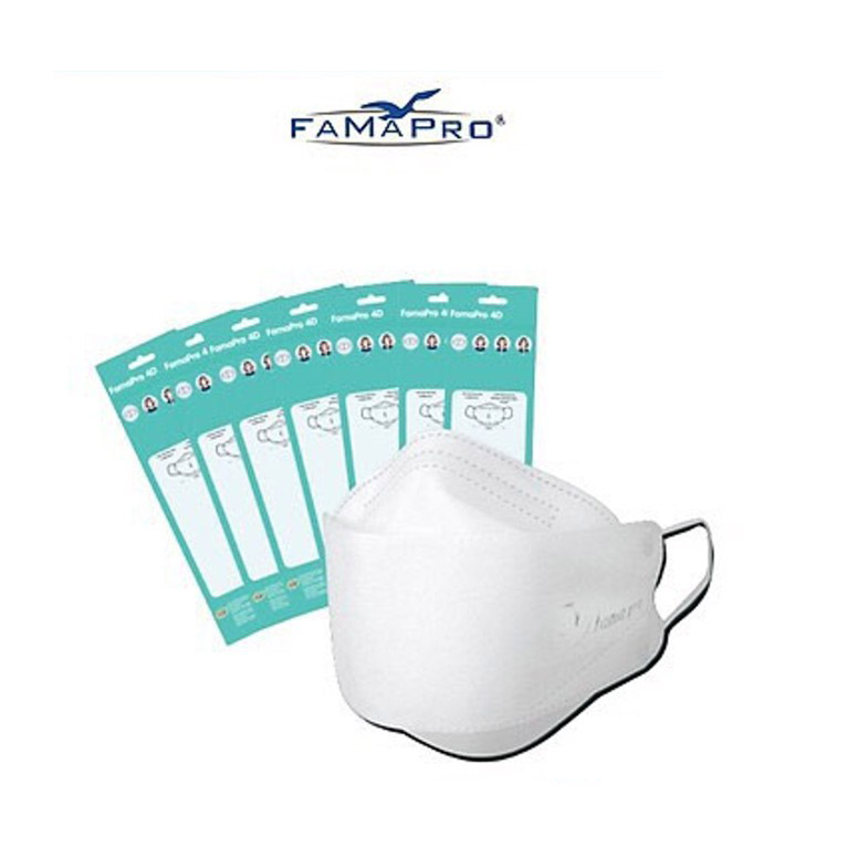 Khẩu trang kháng khuẩn cao cấp Famapro 4d (Túi 5 cái) [phamapro, pharmapro, farmapro]