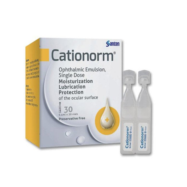 CATIONORM - Nước mắt nhân tạo dưỡng ẩm, bảo vệ mắt [cartionorm, cartionom, cationom]