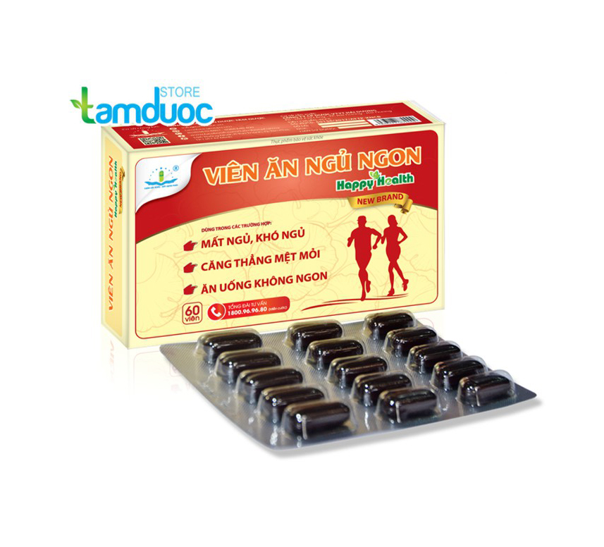 Viên ăn ngủ ngon Happy Healthy Tâm Dược (H/60 viên)