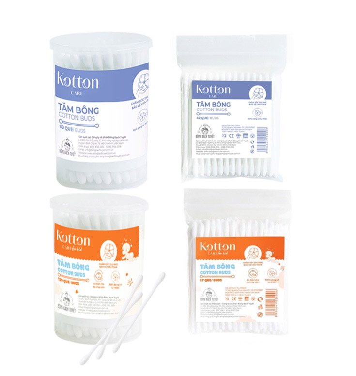 [Đổi mẫu] Tăm bông Bạch Tuyết Kotton Kare / Cotton Buds người lớn, trẻ em