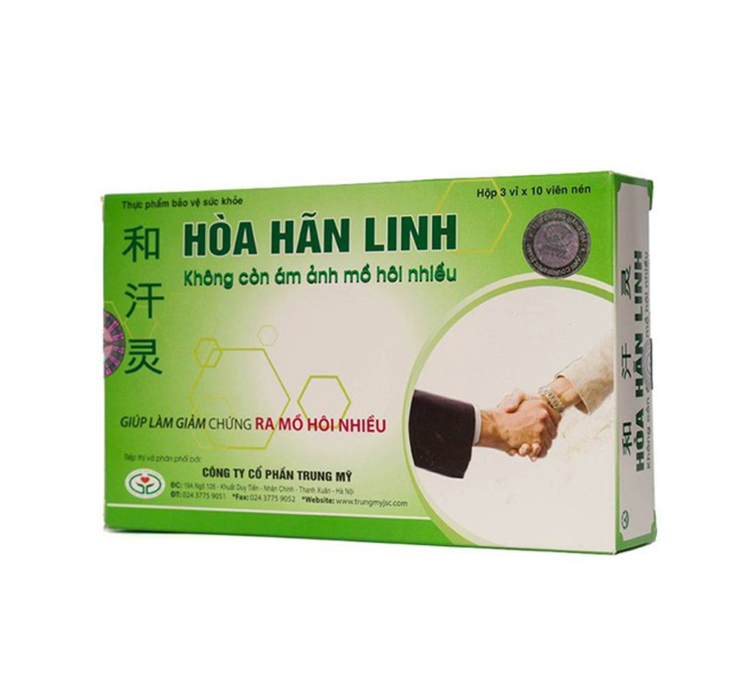 Hòa Hãn Linh - Giảm chứng đổ mồ hôi tay, mồ hôi chân, mồ hôi nách nhiều