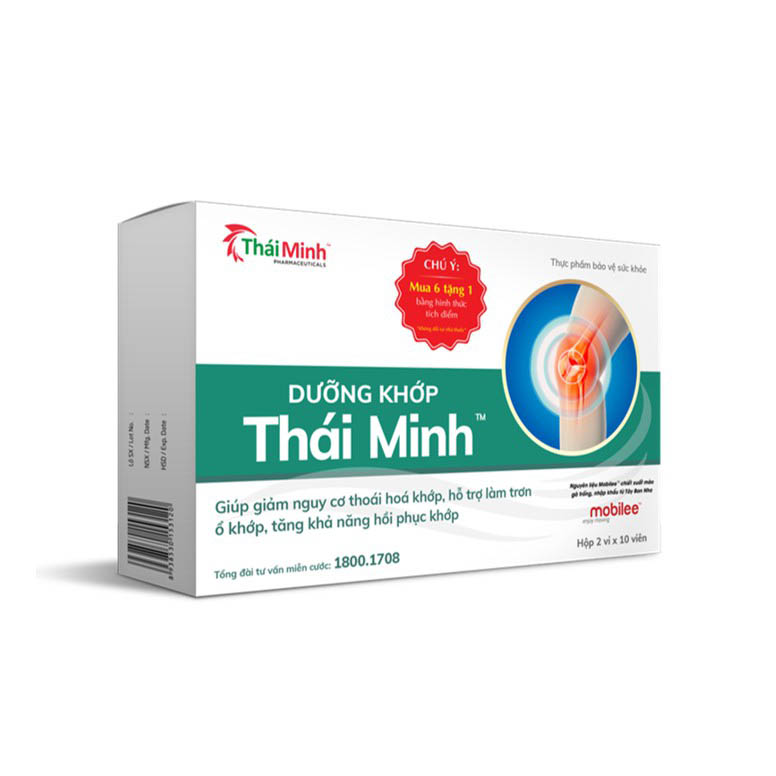 DƯỠNG KHỚP THÁI MINH [Hộp 20 viên] - Giảm thoái hoá khớp [glucosamine, glucosamin]