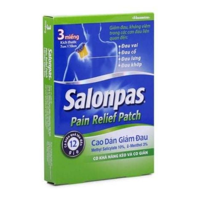 Cao dán Salonpas màu da - Salonpas Pain Relief Patch