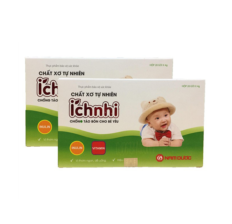 Chất xơ tự nhiên Ích Nhi Nam Dược (Hộp 20 gói) - Bé hết táo bón