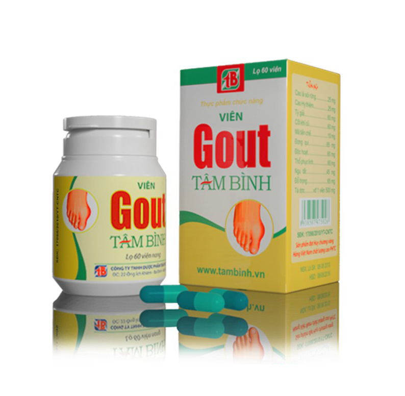 Viên Gout Tâm Bình (Hộp 60 viên) - Gút, acid uric