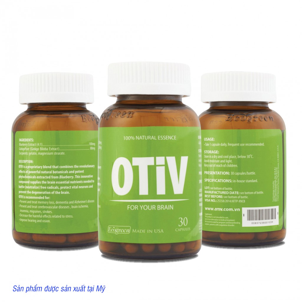 OTIV 30 viên - Viên uống bổ não