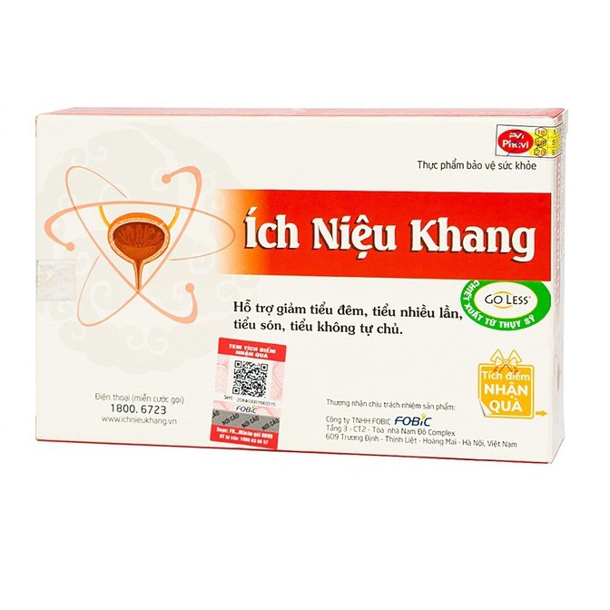 Ích Niệu Khang (Hộp 20 viên) - Go Less - Tiểu đêm, tiểu nhiều lần, tiểu không tự chủ, OAB