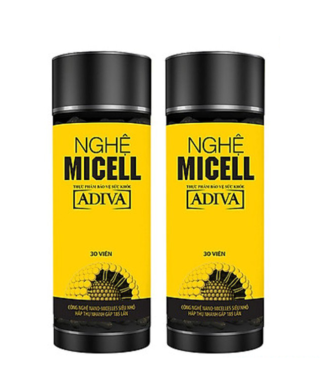 Nghệ Micell Adiva - Nghệ viên uống Nano curcumin [Adiva collagen, micel, micelle]