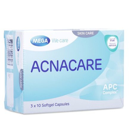 ACNACARE -Viên uống, gel ngừa mụn, kiềm dầu cho cả nam và nữ