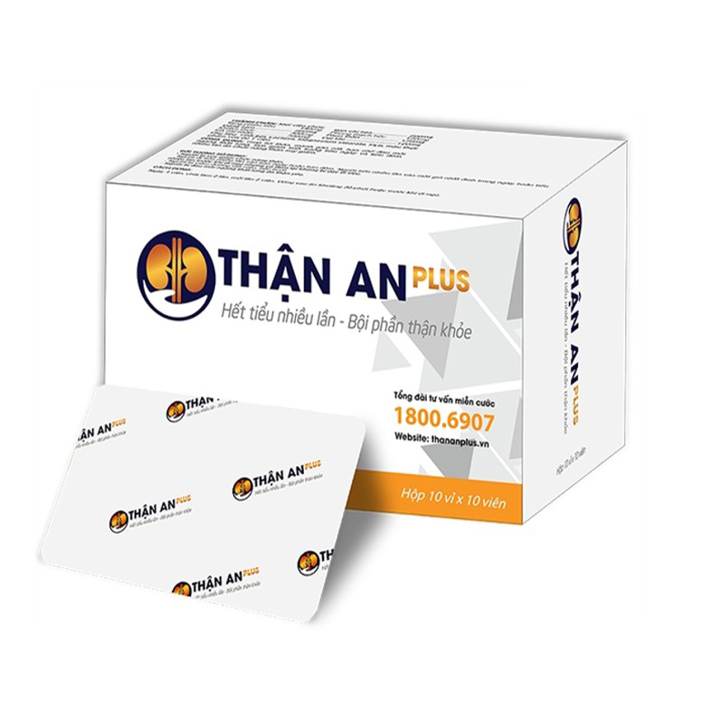 Thận an Plus (Hộp 120 viên) (Tặng kèm hộp Sâm Việt giúp ngủ ngon, tăng đề kháng)