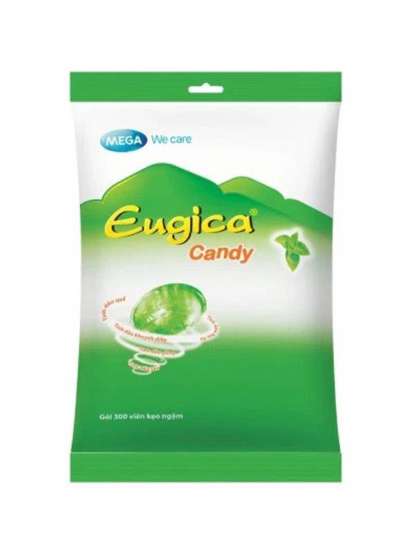 [Đổi mẫu] Kẹo ngậm thảo dược Eugica Candy (Túi 300 viên)