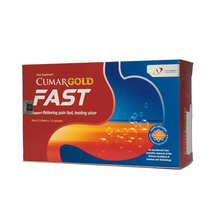 CUMARGOLD FAST - Nano curcumin - Nano nghệ - Đau dạ dày [Cumagold fast, curmagold fast]