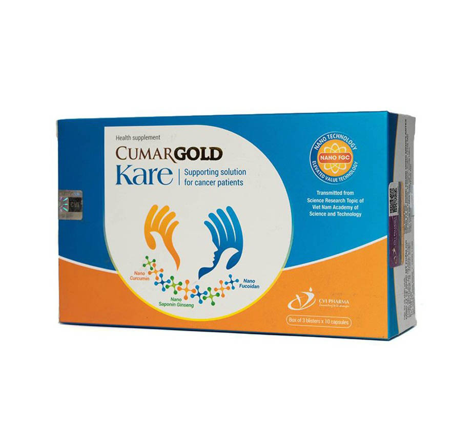 [Chính Hãng] CUMARGOLD KARE - Dành cho bệnh nhân Ung Thư, Ung Bướu, Hóa Xạ [Cumagold kare, curmagold kare]