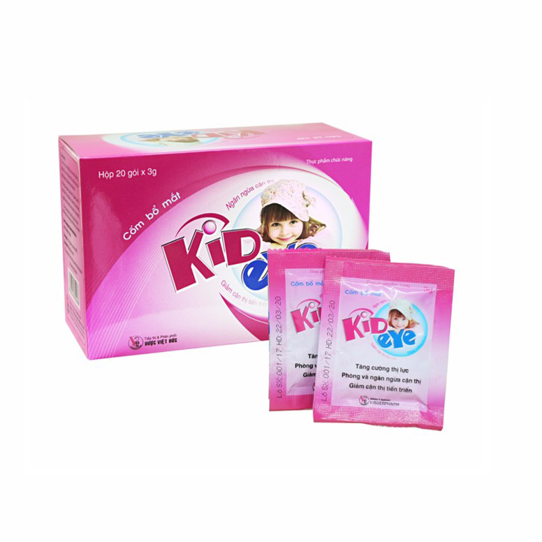 Cốm bổ mắt trẻ em Kid Eye (Hộp 20 gói) [Kideye, kids eye]