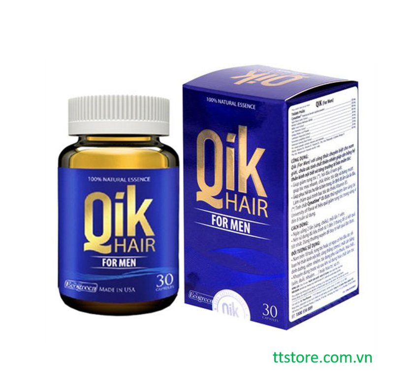 QIK HAIR for men - Viên uống rụng tóc nam