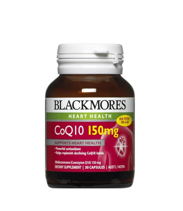 [Nhập khẩu chính hãng] Blackmores CoQ10 150mg - Hỗ trợ sức khỏe tim mạch, blackmore