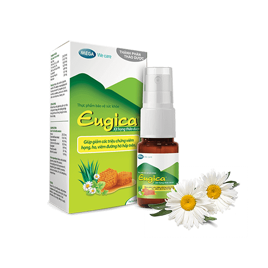 Xịt họng thảo dược Eugica Mouth Spray 10ml - Mega We care